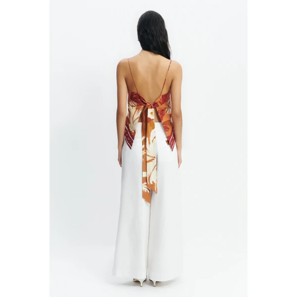 Aje Sol Scarf Top in Ember | Tops | Luxury Shoes 