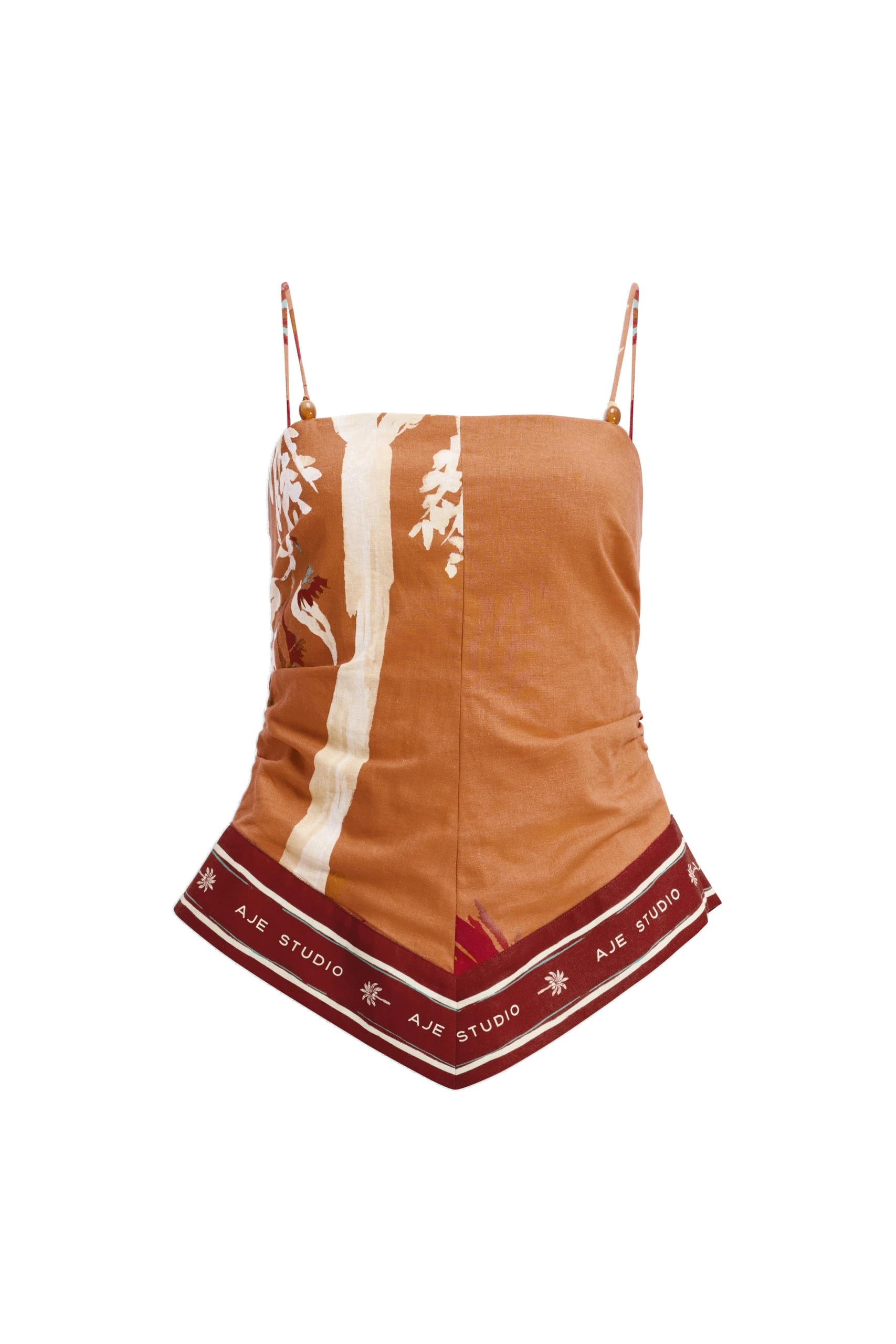 Aje Sol Scarf Top Ember Aje Sol Scarf Top in Ember | Tops | Luxury Shoes