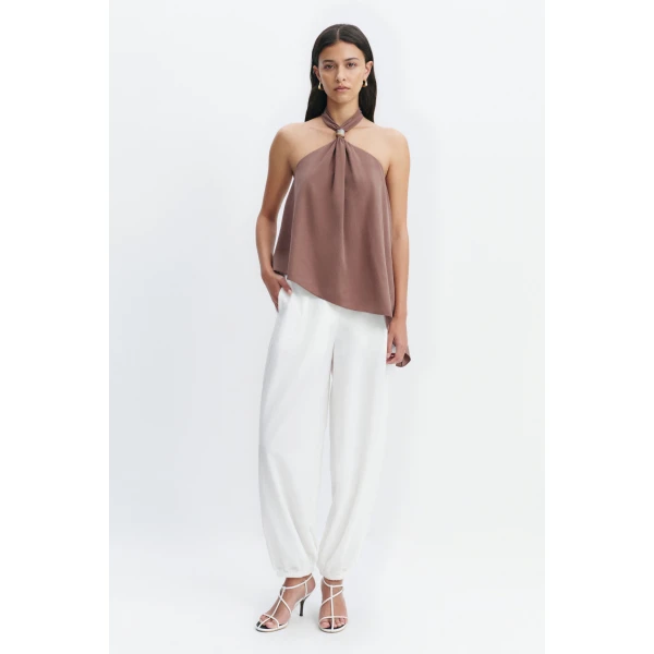 Aje Sophie Harem Pant in White | Pants | Luxury Shoes 