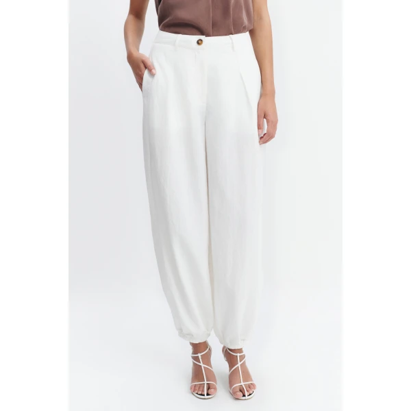 Aje Sophie Harem Pant in White | Pants | Luxury Shoes 