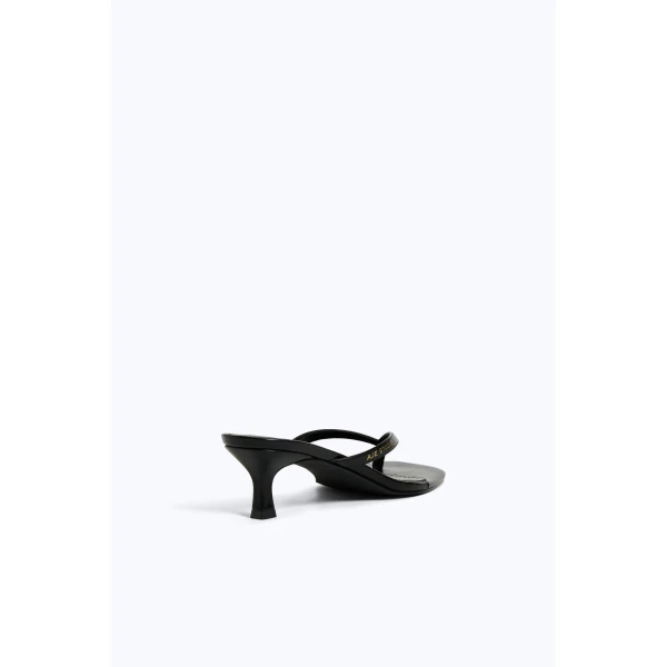 Aje Studio Thong Heel in Black | Heels | Luxury Shoes 