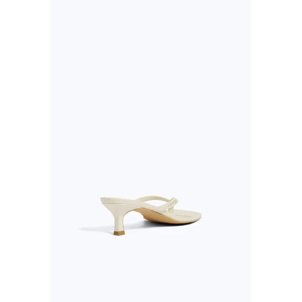 Aje Studio Thong Heel in Ivory | Heels | Luxury Shoes 