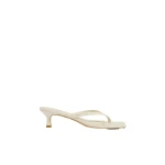Aje Studio Thong Heel in Ivory | Heels | Luxury Shoes 