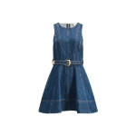 Aje Talia Hi Lo Denim Mini Dress