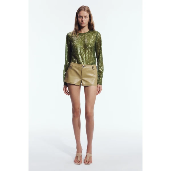 Aje Tommi Short in Avocado | Shorts | Luxury Shoes 