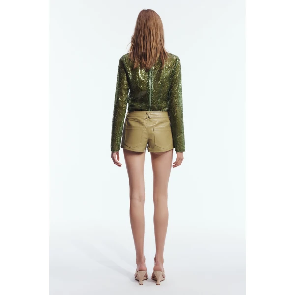 Aje Tommi Short in Avocado | Shorts | Luxury Shoes 