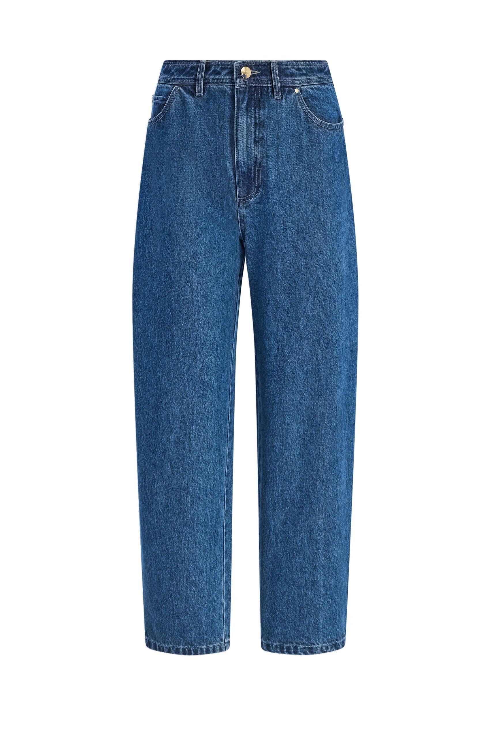 Aje Tully Bubble Crop Jean Coastal Wash Aje Tully Bubble Crop Jean in Coastal Wash | Pants | Luxury Shoes