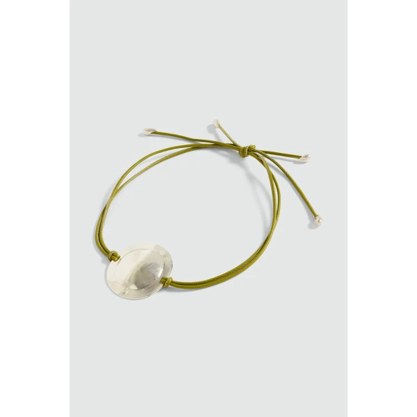 Aje Vento Necklace in Avocado/Silver | Necklace | Luxury Shoes 