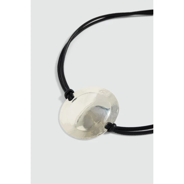 Aje Vento Necklace in Black/Silver | Necklace | Luxury Shoes 