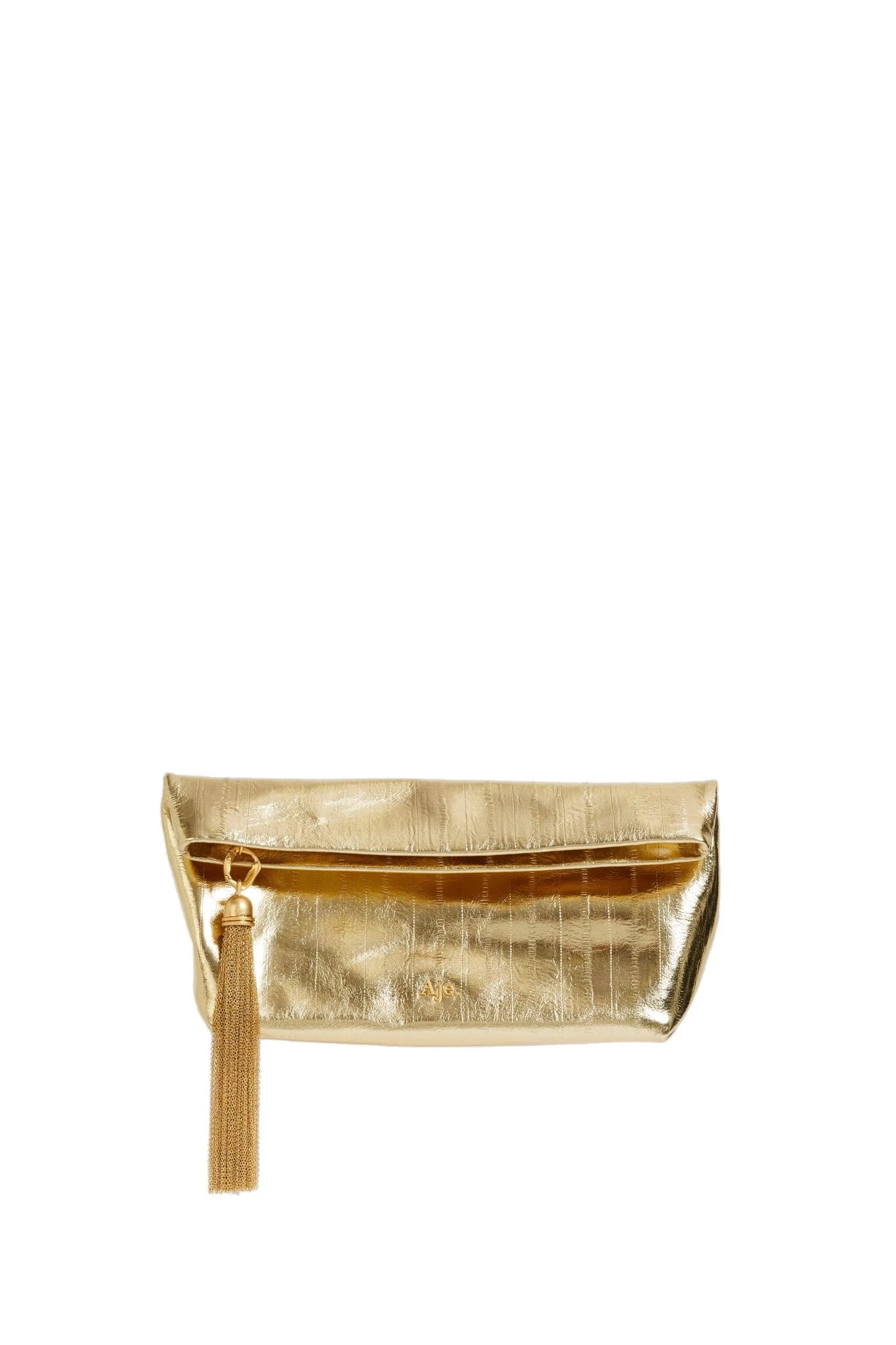 Aje Verona Eel Emboss Small Clutch Gold Eel Aje Verona Eel Emboss Small Clutch in Gold Eel | Clutch Bags | Luxury Shoes