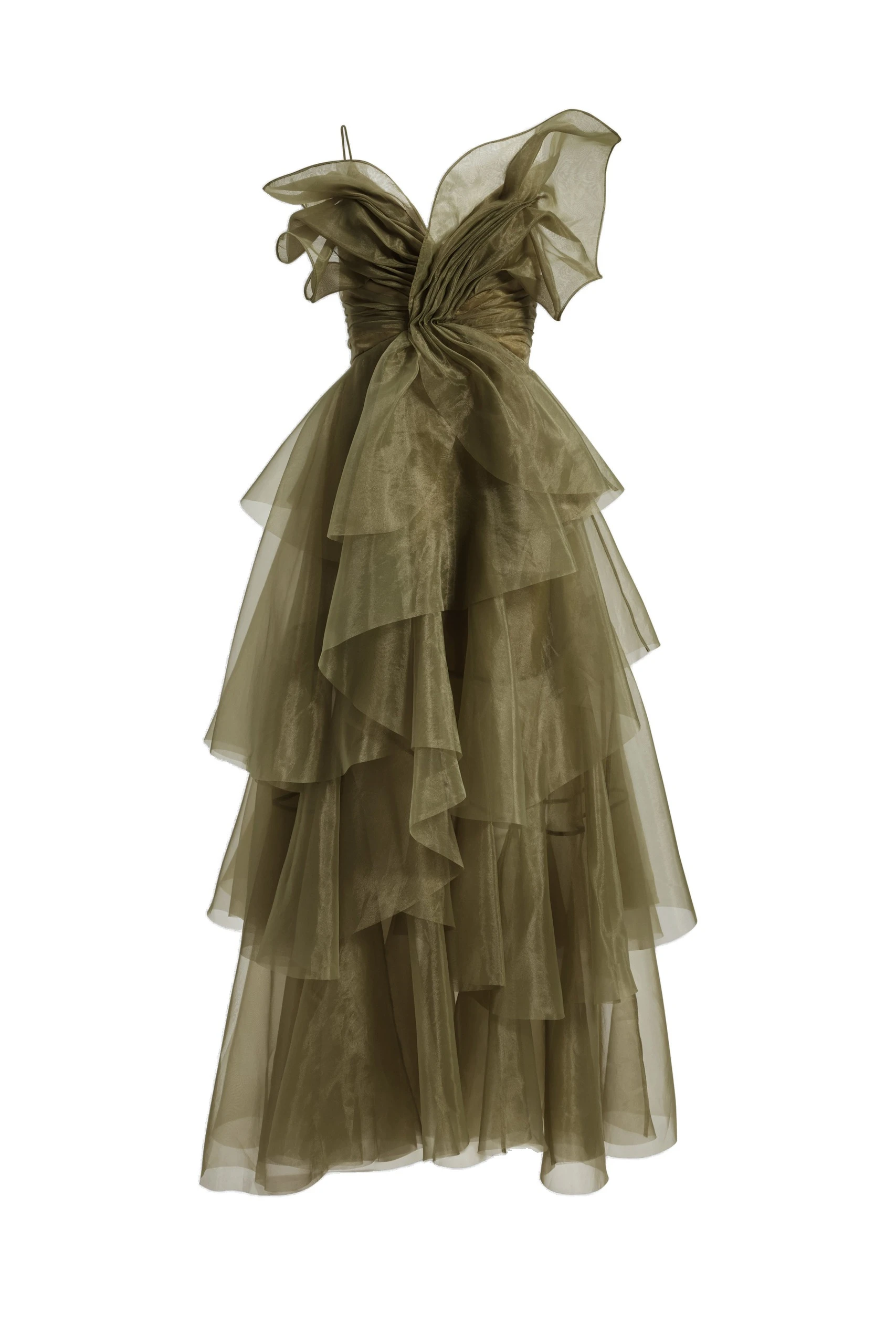 Aje Vionette Gown Avocado Aje Vionette Gown in Avocado | Evening Gowns | Luxury Shoes