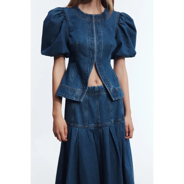 Deep Blue Wash tops