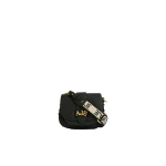 Aje Viva Texture Small Saddle Bag in Black | Shoulder & Crossbody Bags | Luxury Shoes 