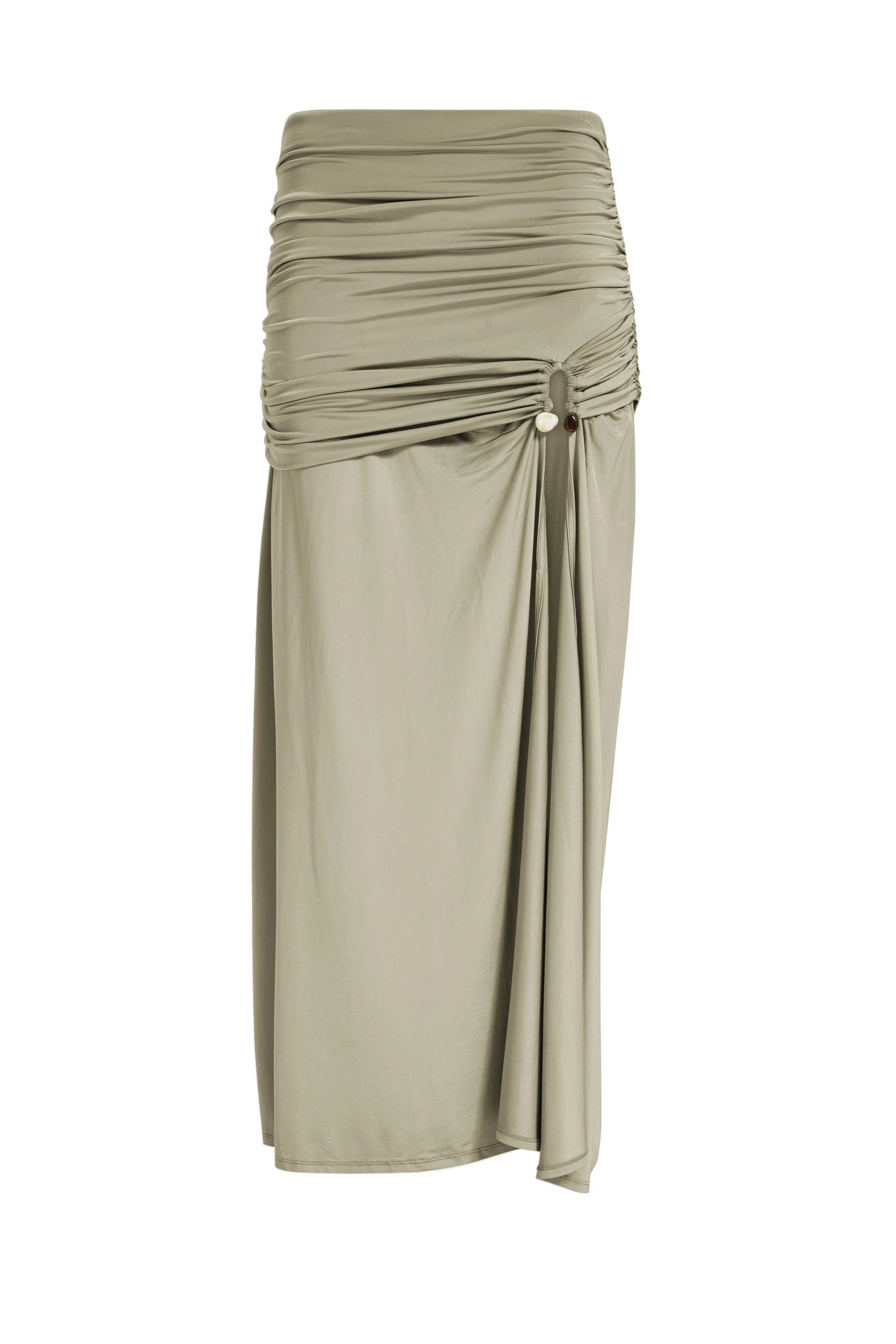 Aje Willow Maxi Skirt Pale Olive Aje Willow Maxi Skirt in Pale Olive | Skirts | Luxury Shoes