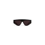 Alaia Aviator Mask Sunglasses in Black, Crocodile Print | Sunglasses | Luxury Shoes 