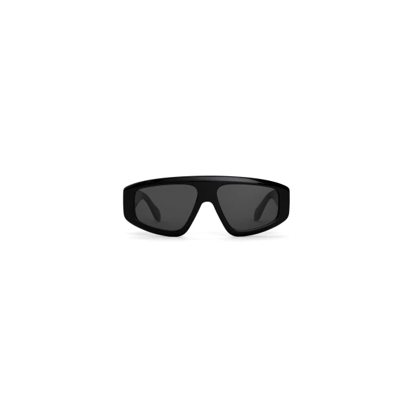 Aviator Mask Sunglasses in Black