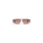 Alaia Aviator Mask Sunglasses in Brown and Caramel | Sunglasses | Luxury Shoes 