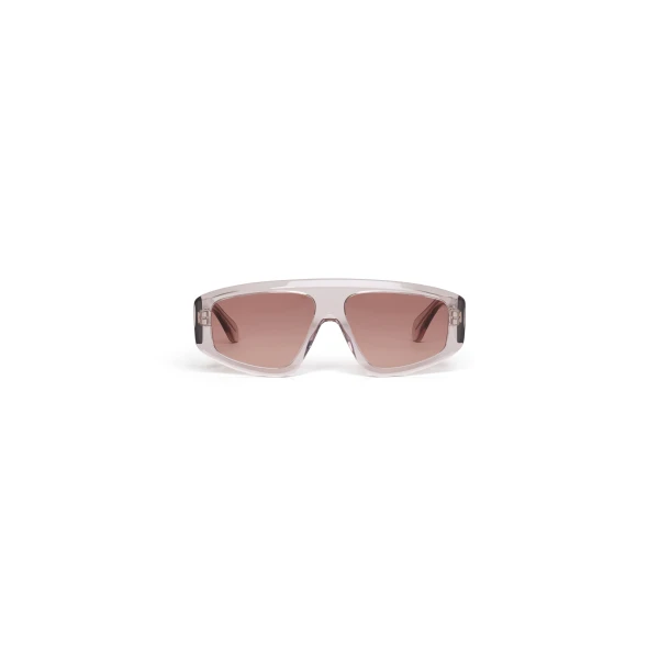 Alaia Aviator Mask Sunglasses in Brown and Caramel | Sunglasses | Luxury Shoes 
