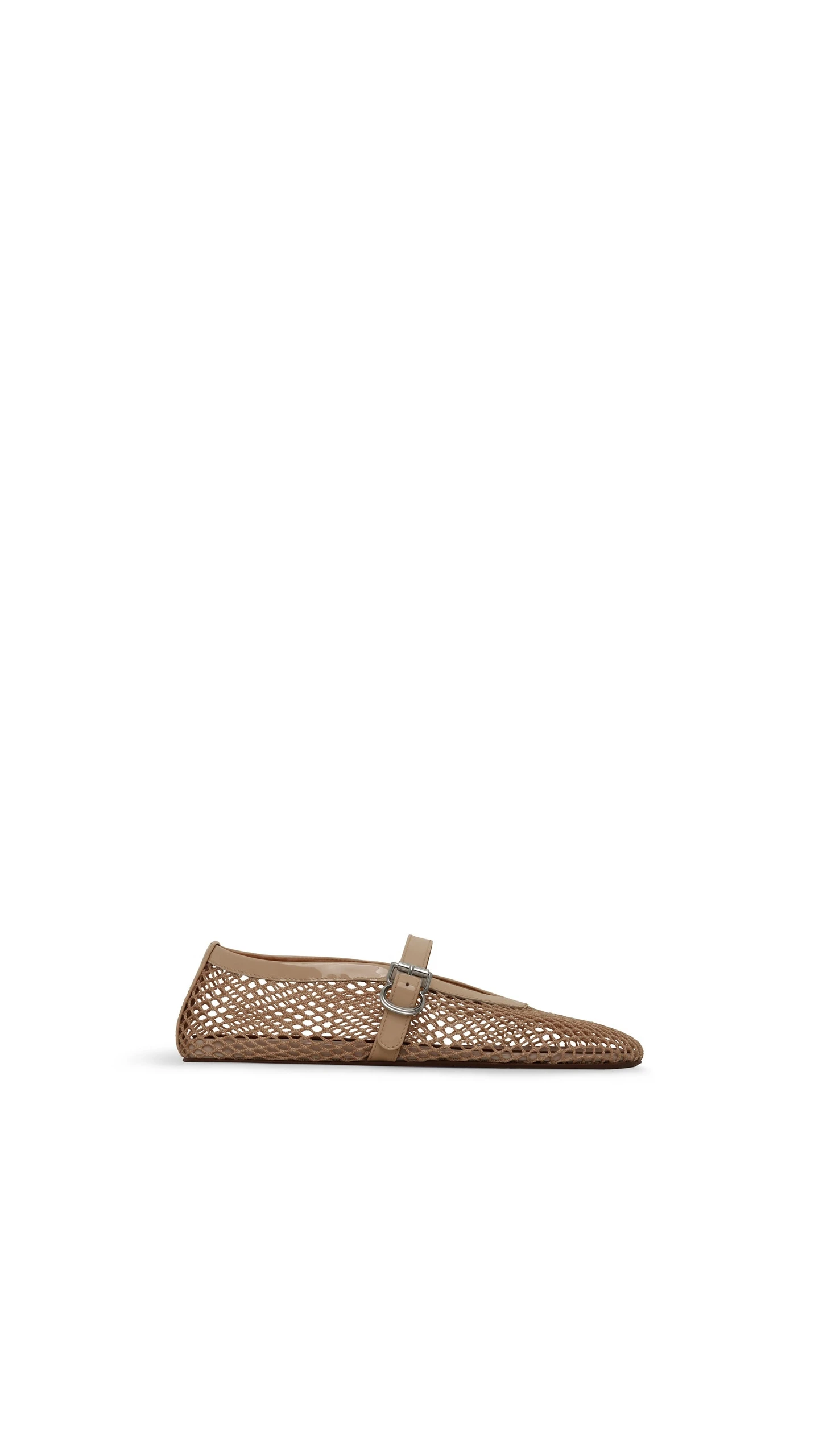 Alaia Ballet Flats in Fishnet, Light Nude Alaia Ballet Flats in Fishnet, Light Nude | Flats | Luxury Shoes