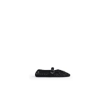 Alaia Ballet Flats in Satin Cord, Black | Flats | Luxury Shoes 