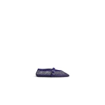 Alaia Ballet Flats in Strass Fishnet, Iris | Flats | Luxury Shoes 