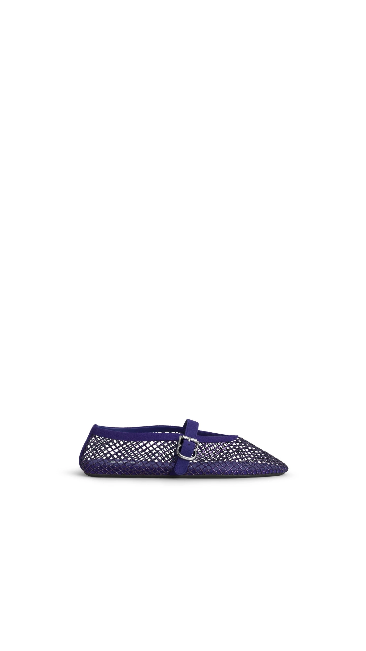 Alaia Ballet Flats in Strass Fishnet, Iris Alaia Ballet Flats in Strass Fishnet, Iris | Flats | Luxury Shoes