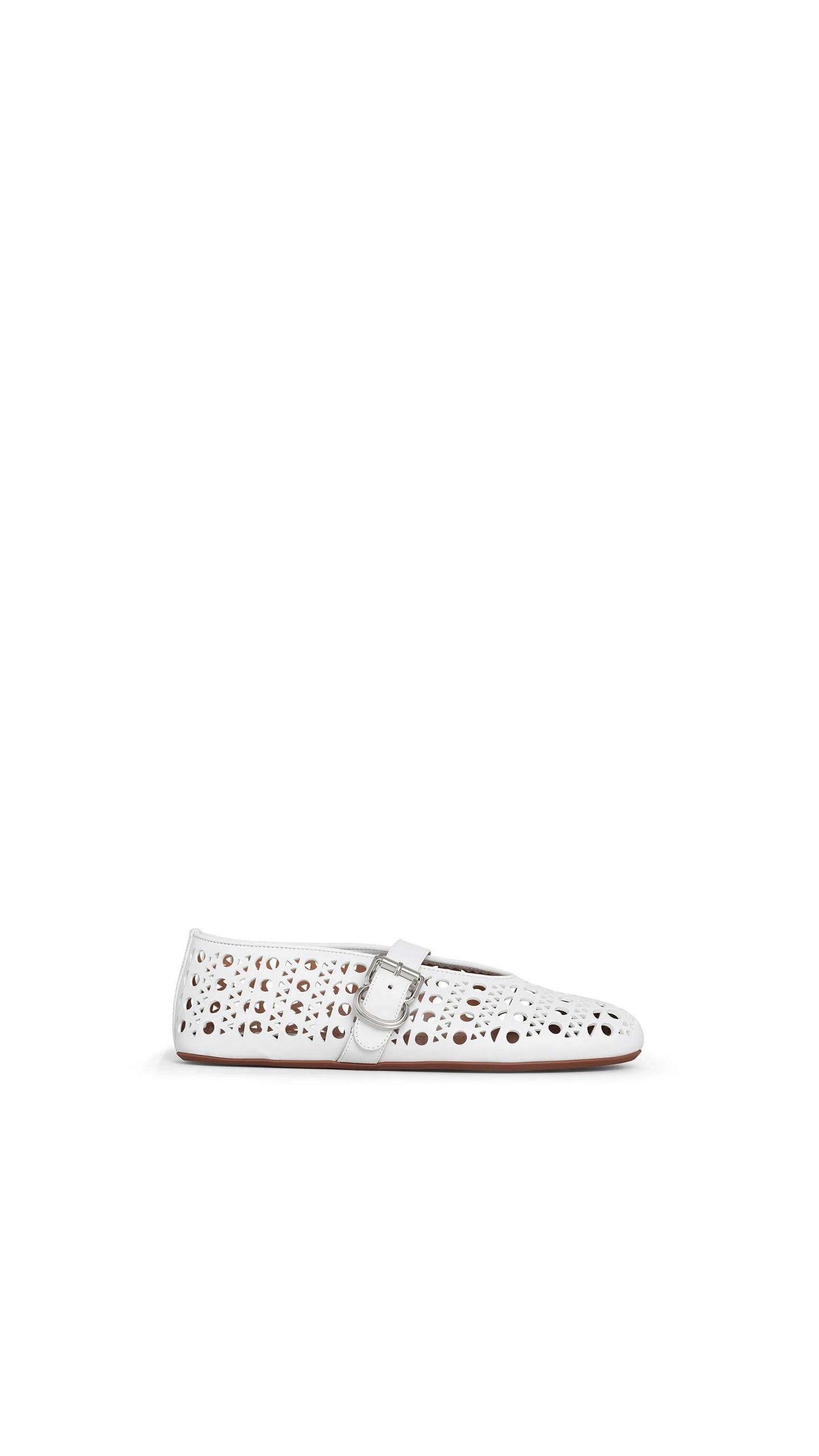 Alaia Ballet Flats in Vienne Lambskin, Off-white Alaia Ballet Flats in Vienne Lambskin, Off-white | Flats | Luxury Shoes