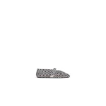 Alaia Ballet Flats in Weaved Lambskin, Black and White | Flats | Luxury Shoes 
