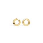 Alaia Blade Hoops in Gold | Earrings | Luxury Shoes 
