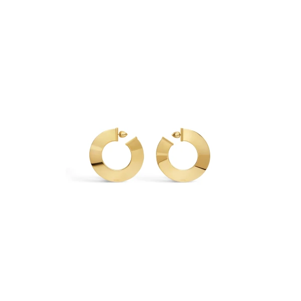 Blade Hoops in Gold