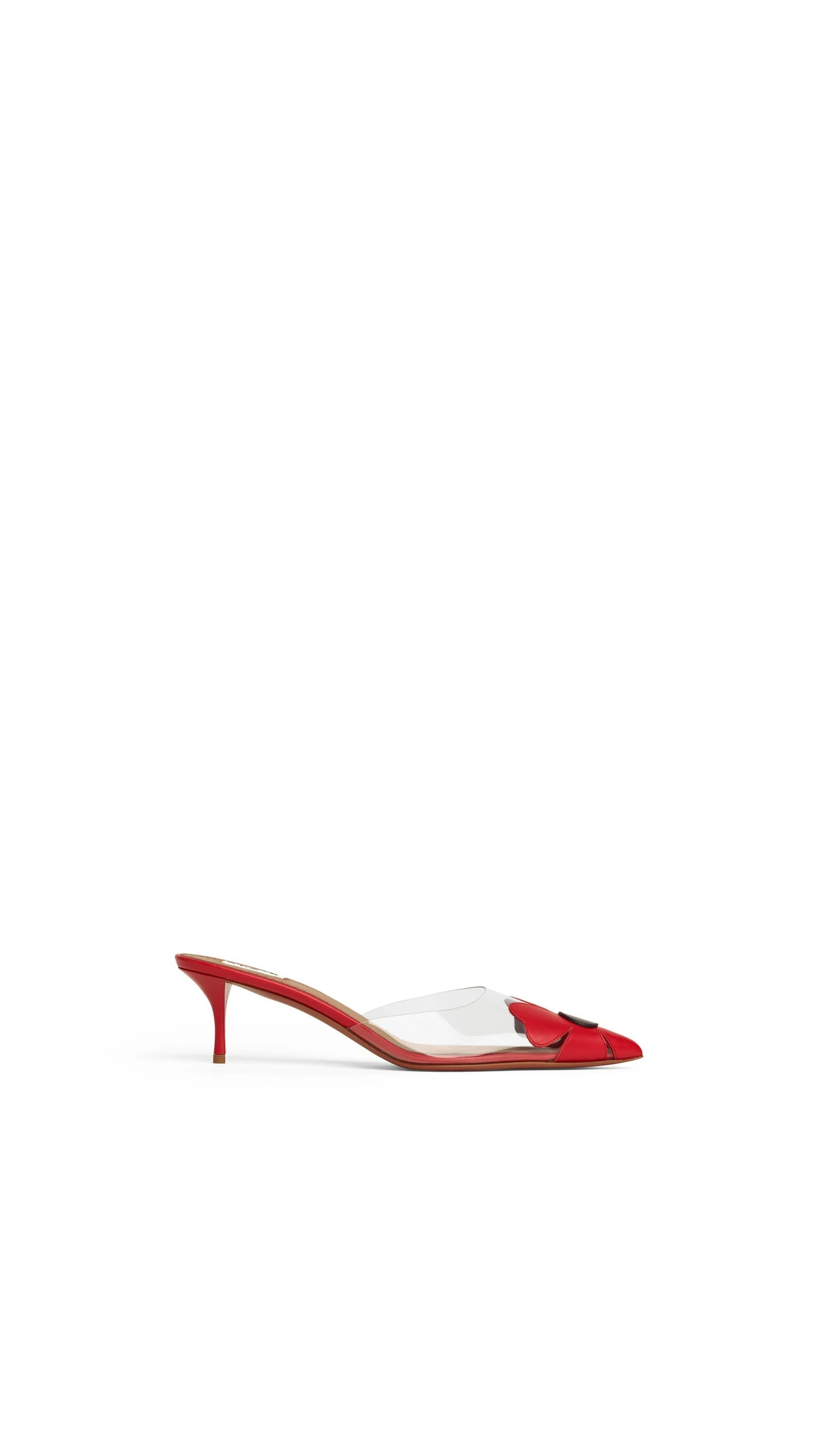 Alaia Bloom Mules in Calfskin, Red Alaia Bloom Mules in Calfskin, Red | Mules | Luxury Shoes