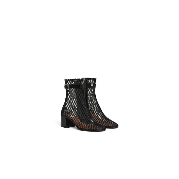 Alaia Boots 55 in Fishnet, Black | Boots | Luxury Shoes 