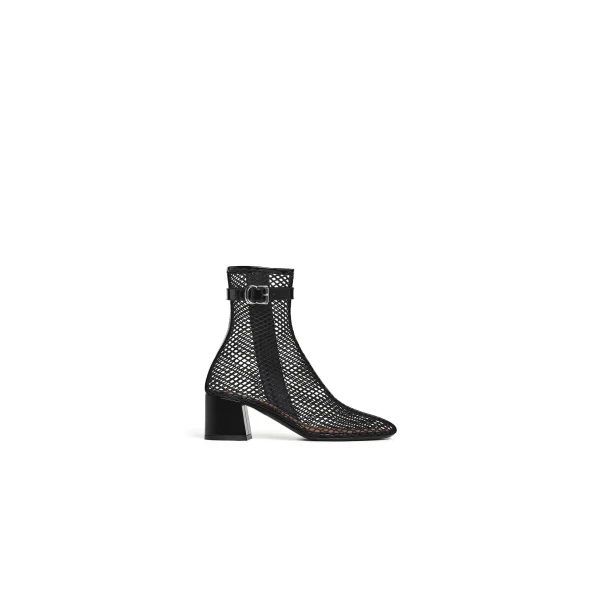 Boots 55 in Fishnet, Black
