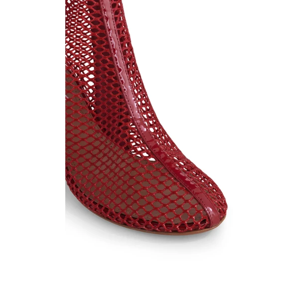 Alaia Boots 55 in Fishnet, Carmine | Boots | Luxury Shoes 
