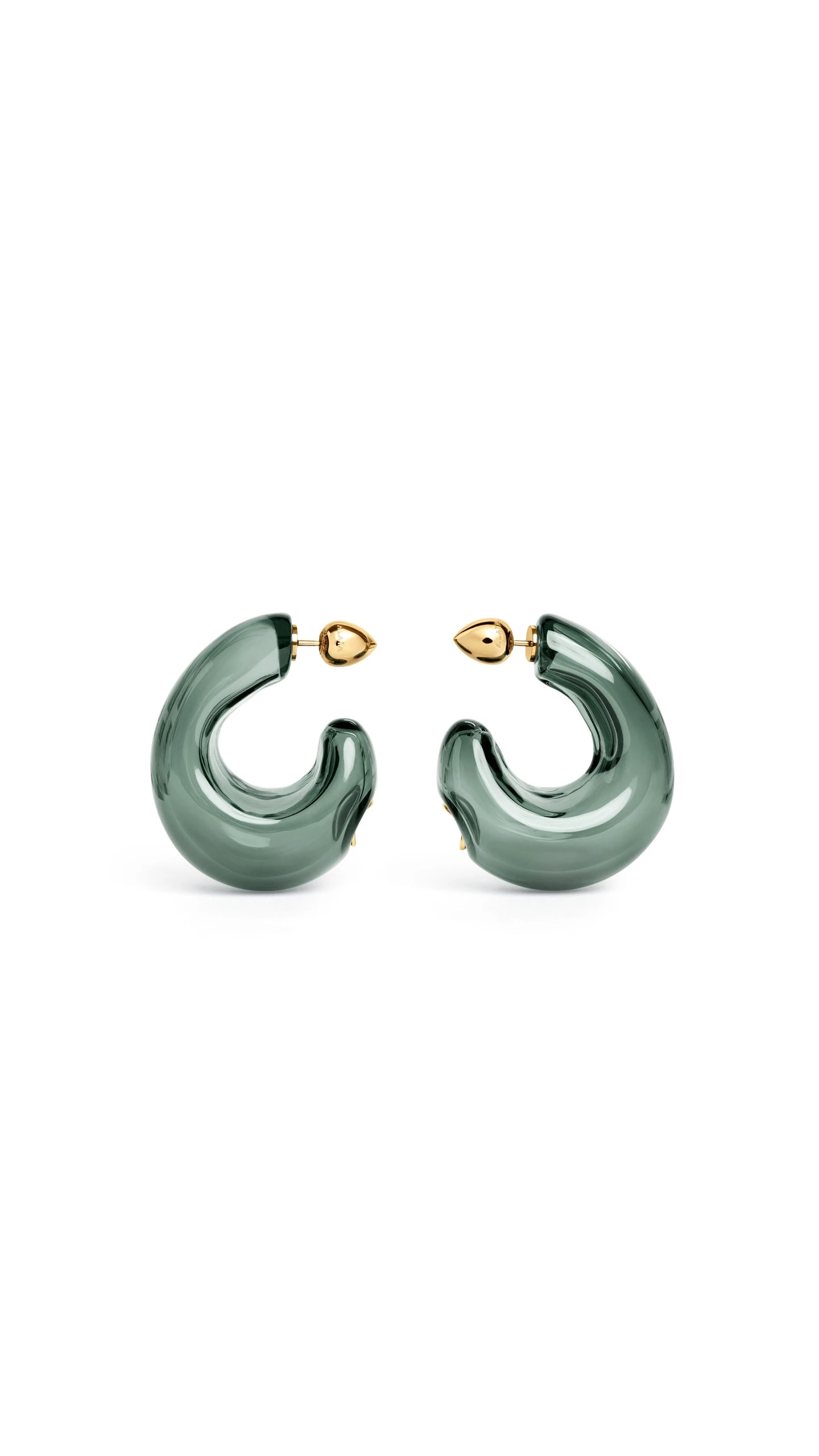 Alaia Bubble Hoop Earrings in Grey Alaia Bubble Hoop Earrings in Grey | Earrings | Luxury Shoes