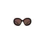 Alaia Butterfly Sunglasses in Dark Brown | Sunglasses | Luxury Shoes 