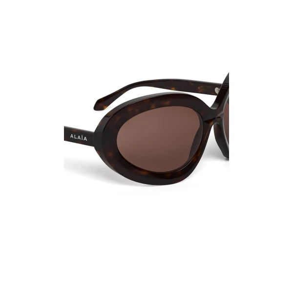 Alaia Butterfly Sunglasses in Dark Brown | Sunglasses | Luxury Shoes 