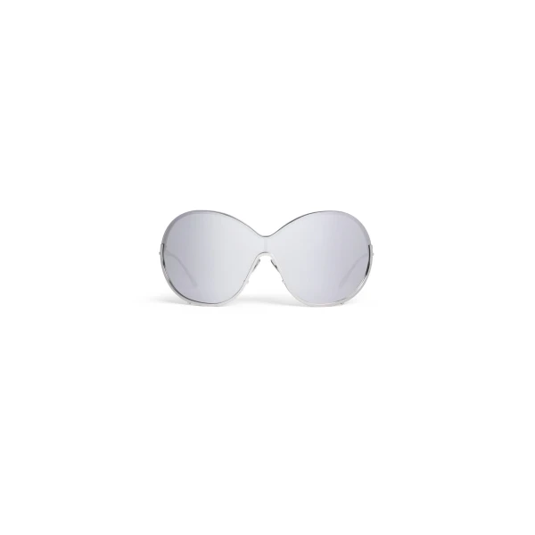 Alaia Butterfly Sunglasses in Metal, Silver | Sunglasses | Luxury Shoes 