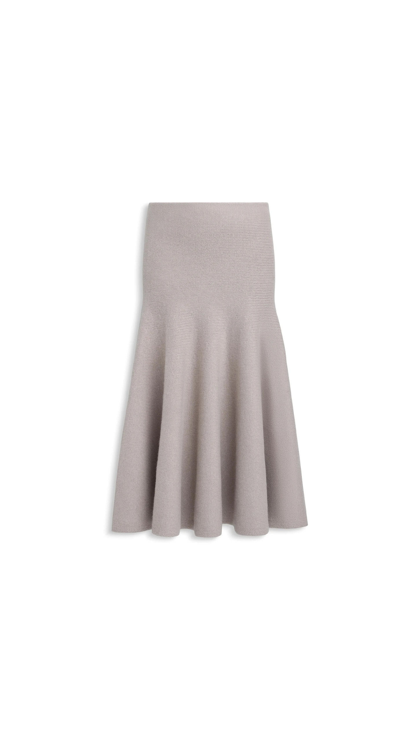 Alaia Cashmere Flared Skirt in Sand Alaia Cashmere Flared Skirt in Sand | Midi Skirts | Luxury Shoes