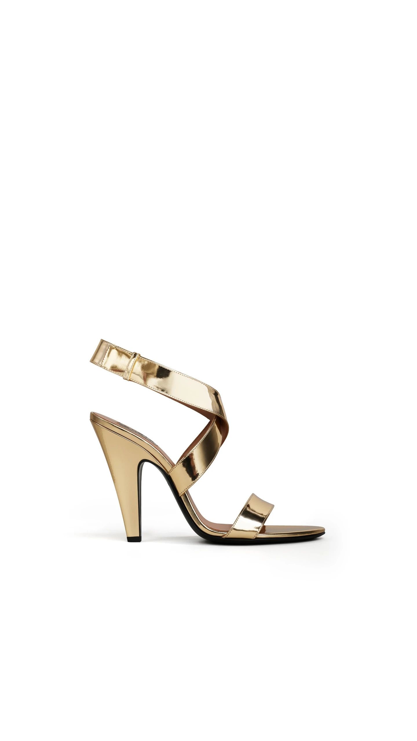 Alaia Cone Sandals in Mirror Fabric, Platinum Alaia Cone Sandals in Mirror Fabric, Platinum | Sandals | Luxury Shoes