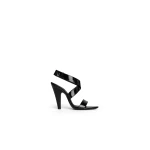 Alaia Cone Sandals in Patent Calfskin, Black | Sandals | Luxury Shoes 
