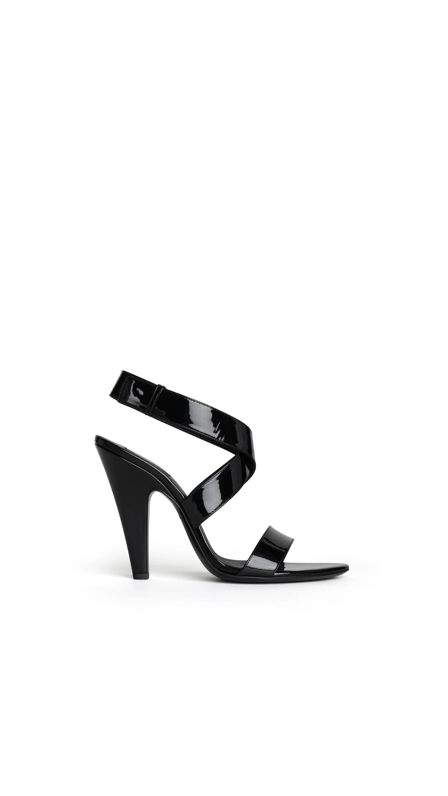 Alaia Cone Sandals in Patent Calfskin, Black Alaia Cone Sandals in Patent Calfskin, Black | Sandals | Luxury Shoes