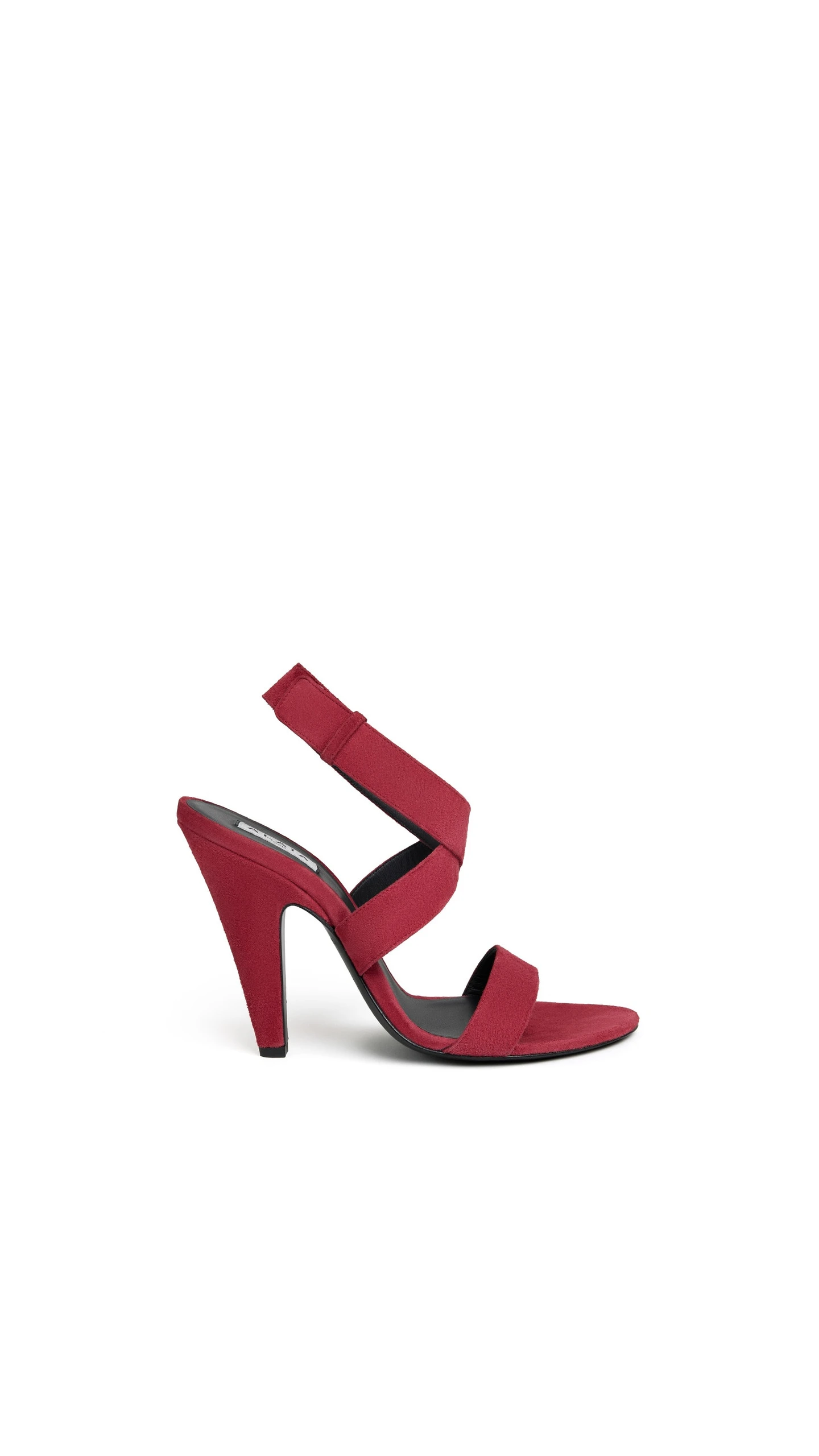 Alaia Cone Sandals in Suede, Carmine Alaia Cone Sandals in Suede, Carmine | Sandals | Luxury Shoes