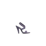 Alaia Cone Sandals in Suede, Violet Grey | Sandals | Luxury Shoes 