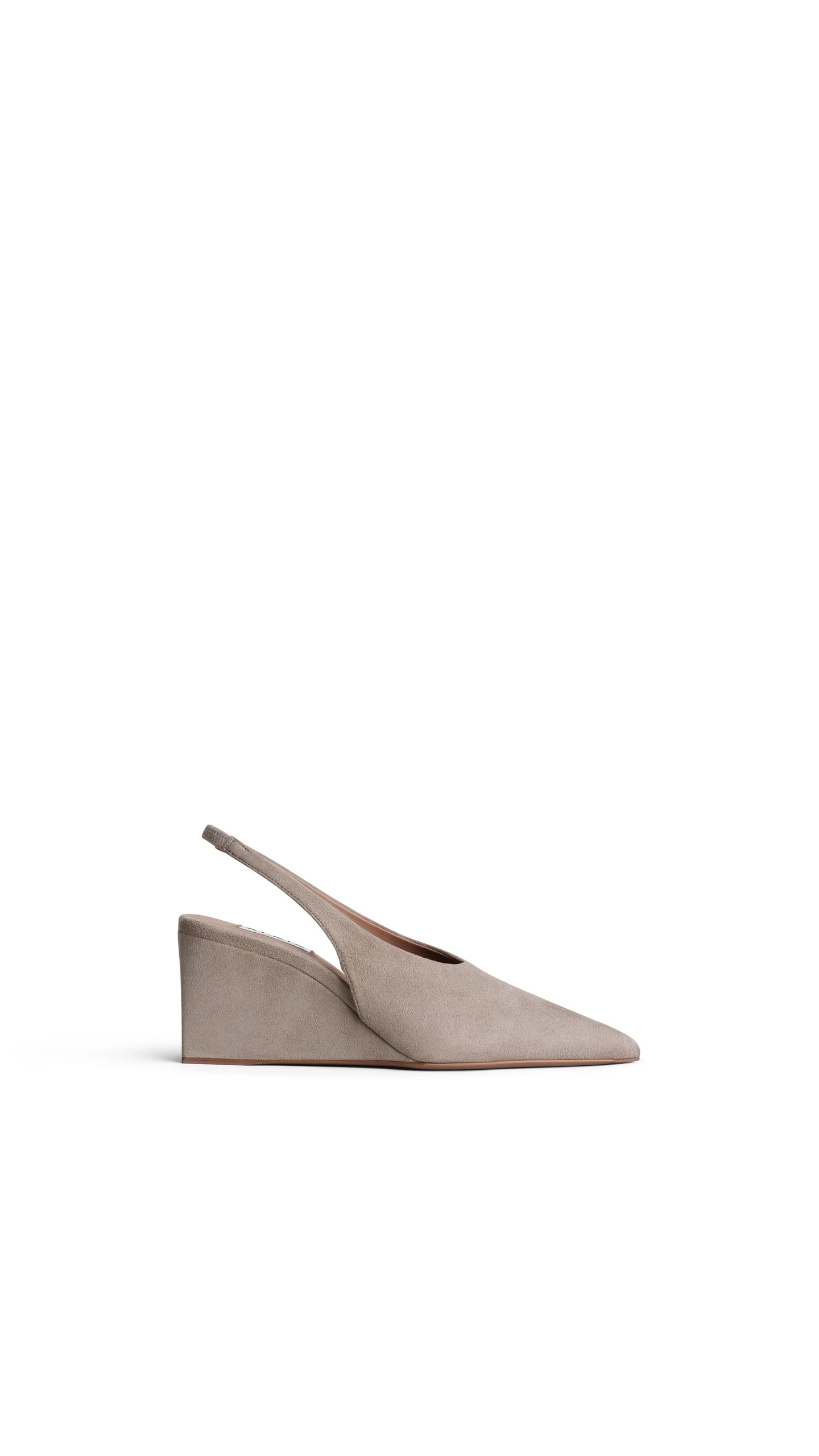 Alaia Cube Slingbacks in Suede, Mist Alaia Cube Slingbacks in Suede, Mist | Heels | Luxury Shoes