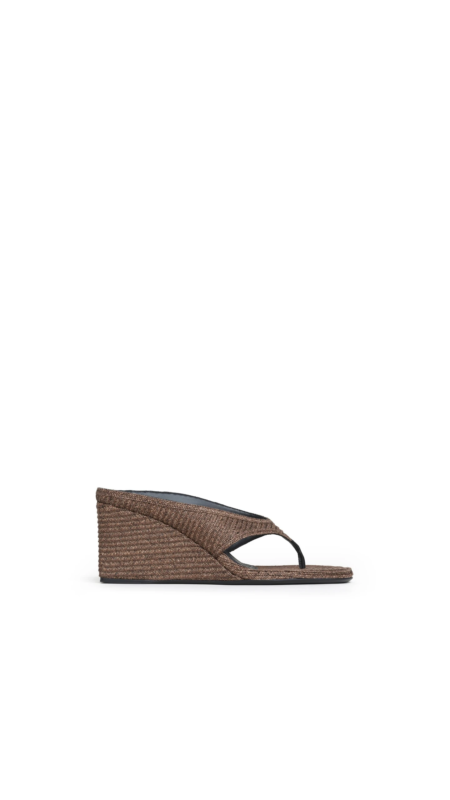 Alaia Cube Thong Mules in Paper Straw, Brown Alaia Cube Thong Mules in Paper Straw, Brown | Mules | Luxury Shoes