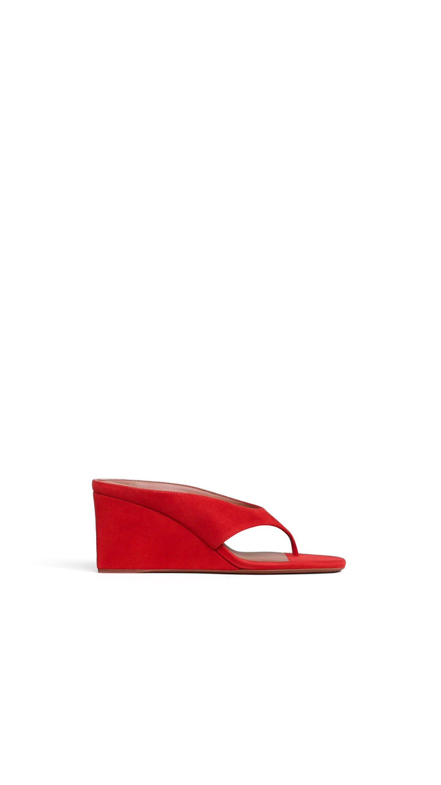 Alaia Cube Thong Mules in Suede, Burnt Orange Alaia Cube Thong Mules in Suede, Burnt Orange | Mules | Luxury Shoes