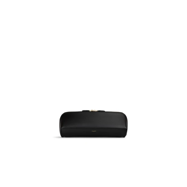 Alaia Delta Clutch in Box Calfskin, Black | Clutch Bags | Luxury Shoes 