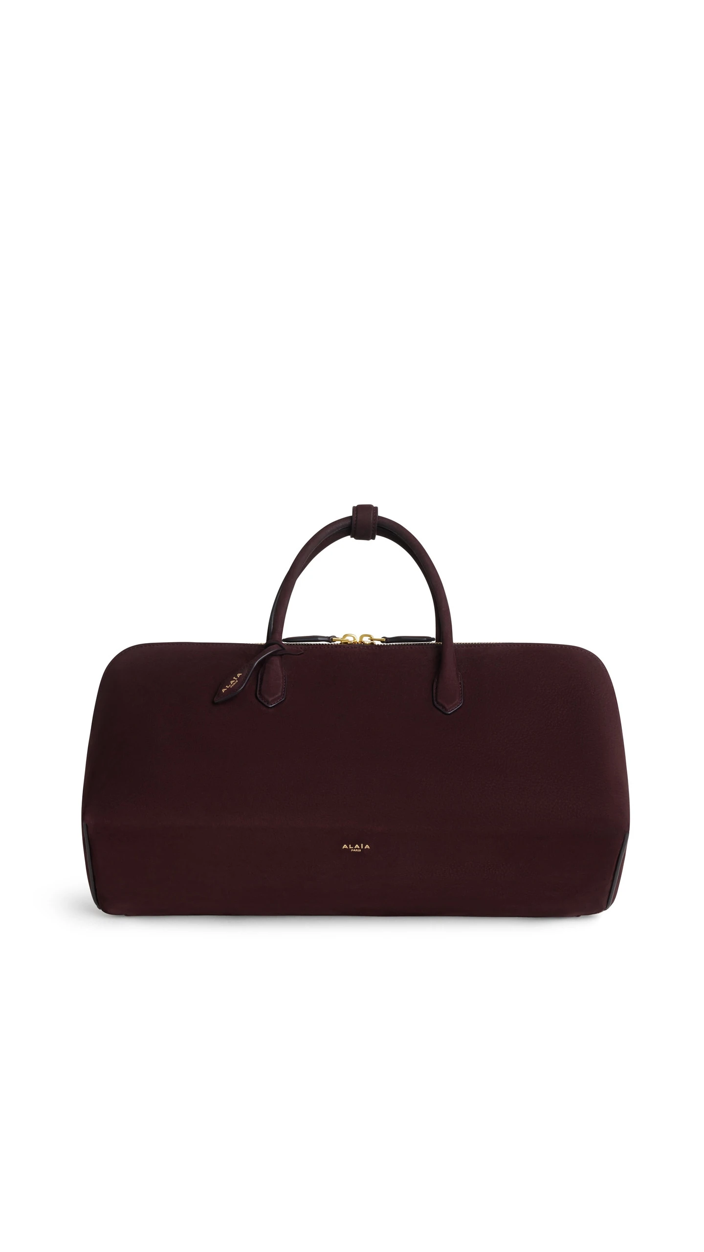 Alaia Delta Medium Bag in Nubuck, Bordeaux Alaia Delta Medium Bag in Nubuck, Bordeaux | Totes & Top-Handle Bags | Luxury Shoes