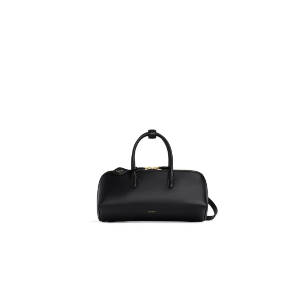 Delta Small Bag in Box Calfskin, Black